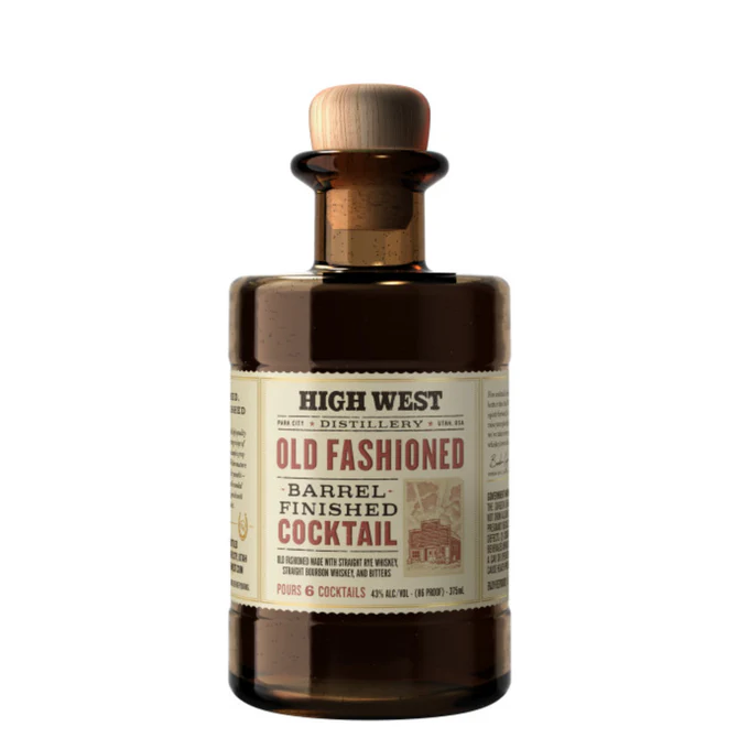 High West Old Fashioned Barrel Finished Cocktail 