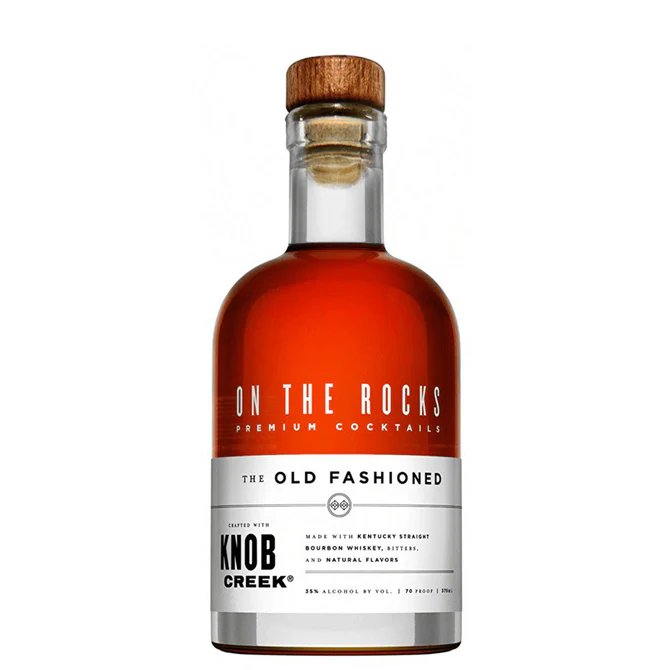 On The Rocks Knob Creek Old Fashioned Cocktail 